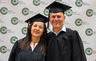 White female recieving her diploma 