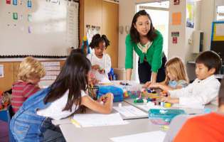 Teacher and Students in Classroom