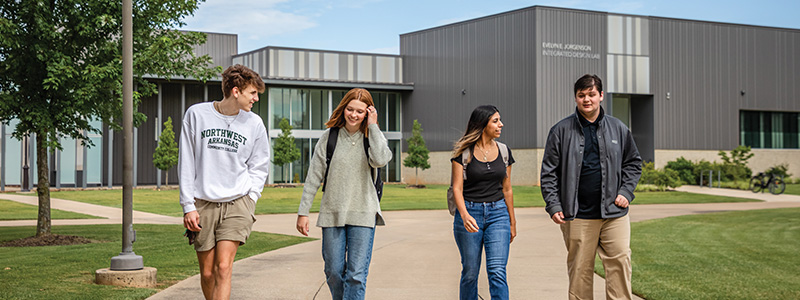 Students Walking Outside